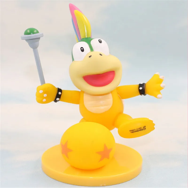 Редкая коллекция 10 см Super Mario Bros Koopaling Kids Iggy Ludwig Roy Wendy Lemmy Larry фигурка игрушка - Цвет: Белый