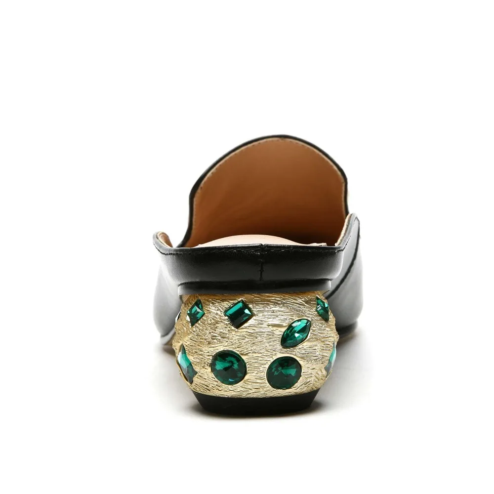 Lenkisen/элегантные туфли без задника в этническом стиле из натуральной кожи с