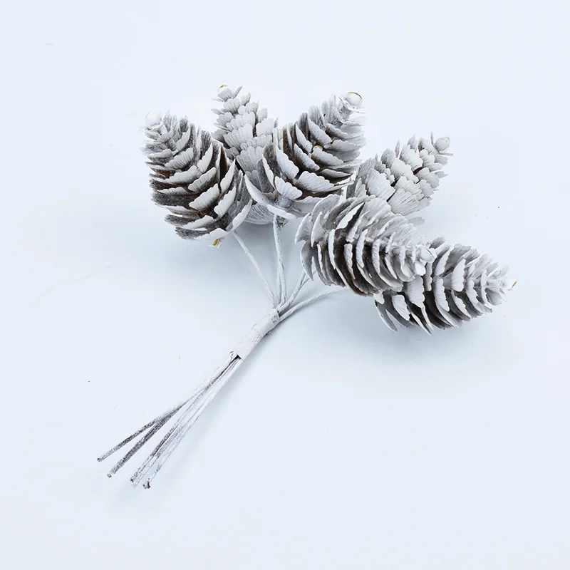 Pine ball 6pcs 6 шт., искусственные растения, сосновый шар, Свадебный домашний декор, свадебные аксессуары, Рукоделие, сделай сам, Рождественский венок, шелковые цветы - Цвет: Pine ball 6pcs