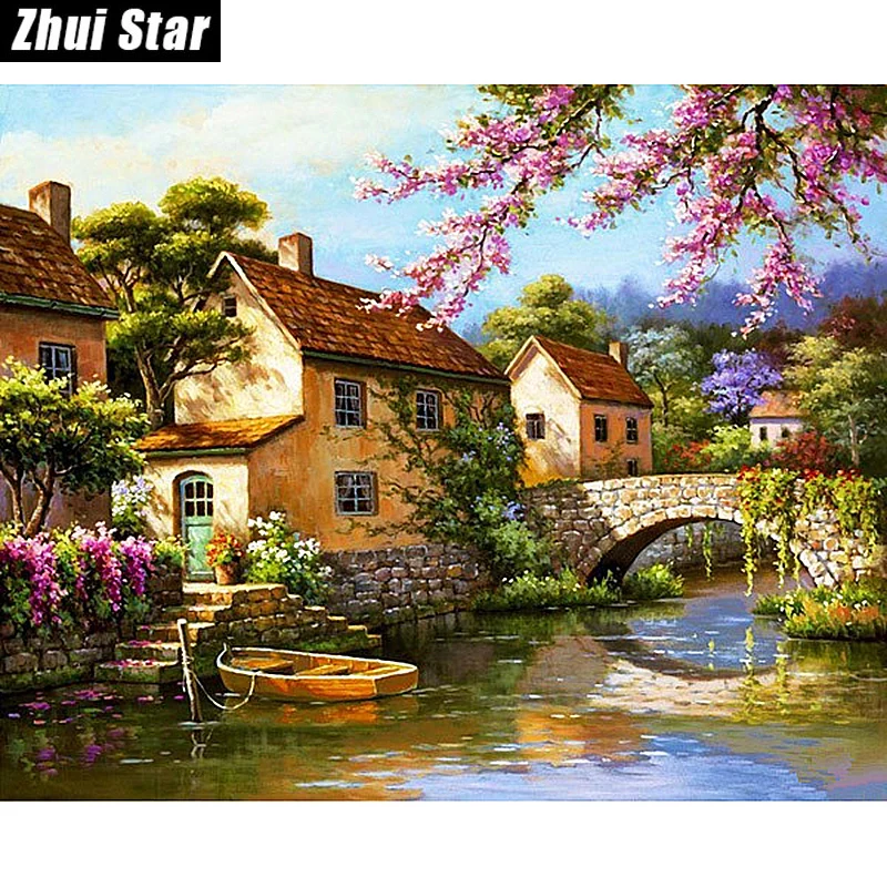 

Full Square Diamond 5D DIY Diamond Painting "Beautiful scenery" Embroidery Cross Stitch Rhinestone Mosaic Painting Home Decor