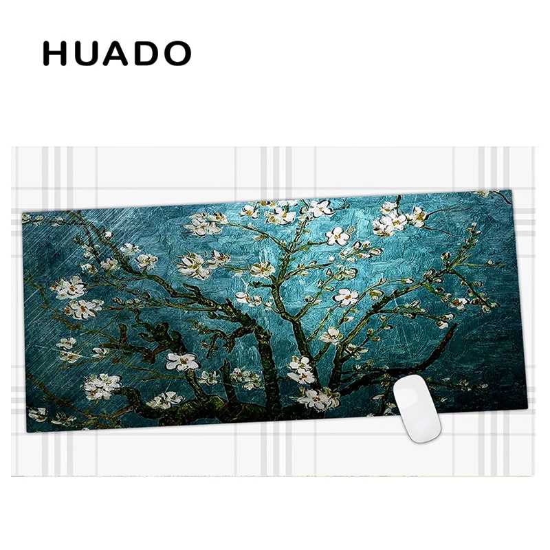 Коврик для мыши игровой с синими цветами 600x450 мм|desk mat|gaming mouse pad largegaming |
