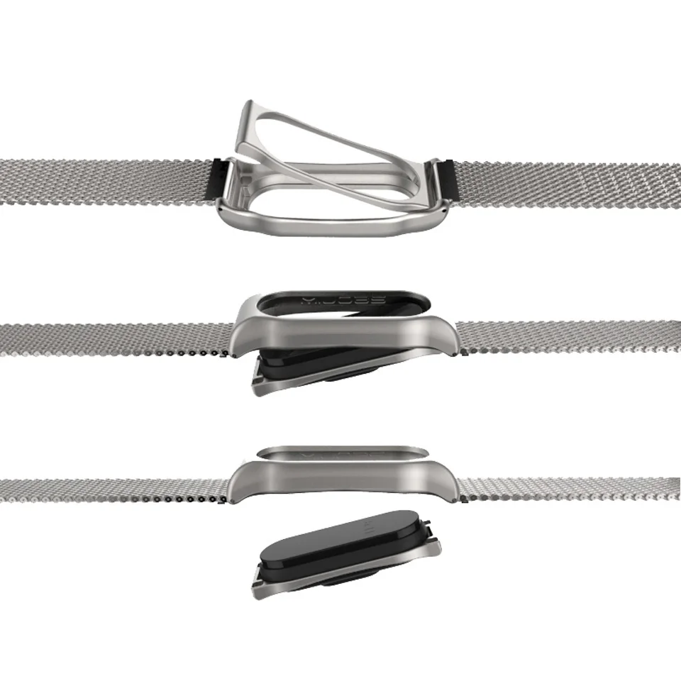 Металлический браслет для Mi Band 2 из нержавеющей стали Xiaomi смарт аксессуары Miband