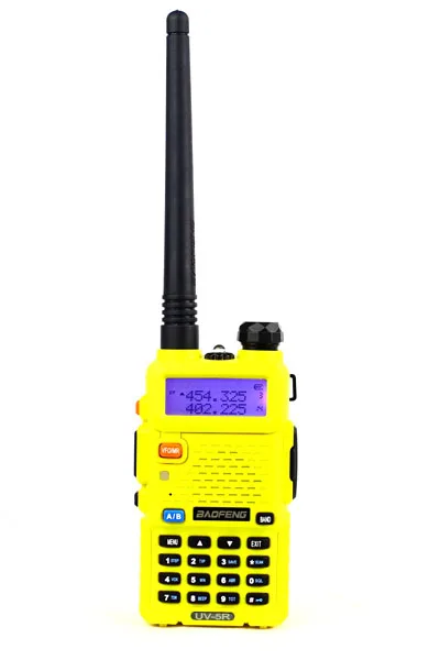 Baofeng UV-5R 3800 мАч CB радио VOX 10 км портативная рация CB радио двухстороннее радио коммуникатор для Baofeng ham raido uv5r 128CH рация - Цвет: yellow with 1800mah