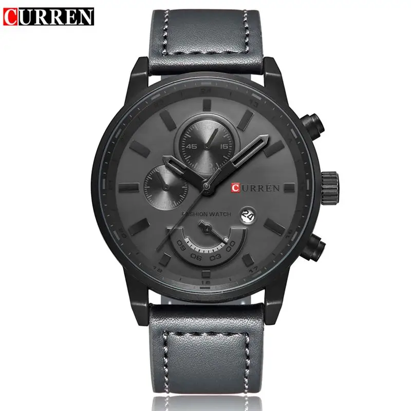 CURREN 8217 Топ бренд класса люкс мужские спортивные часы модные повседневные