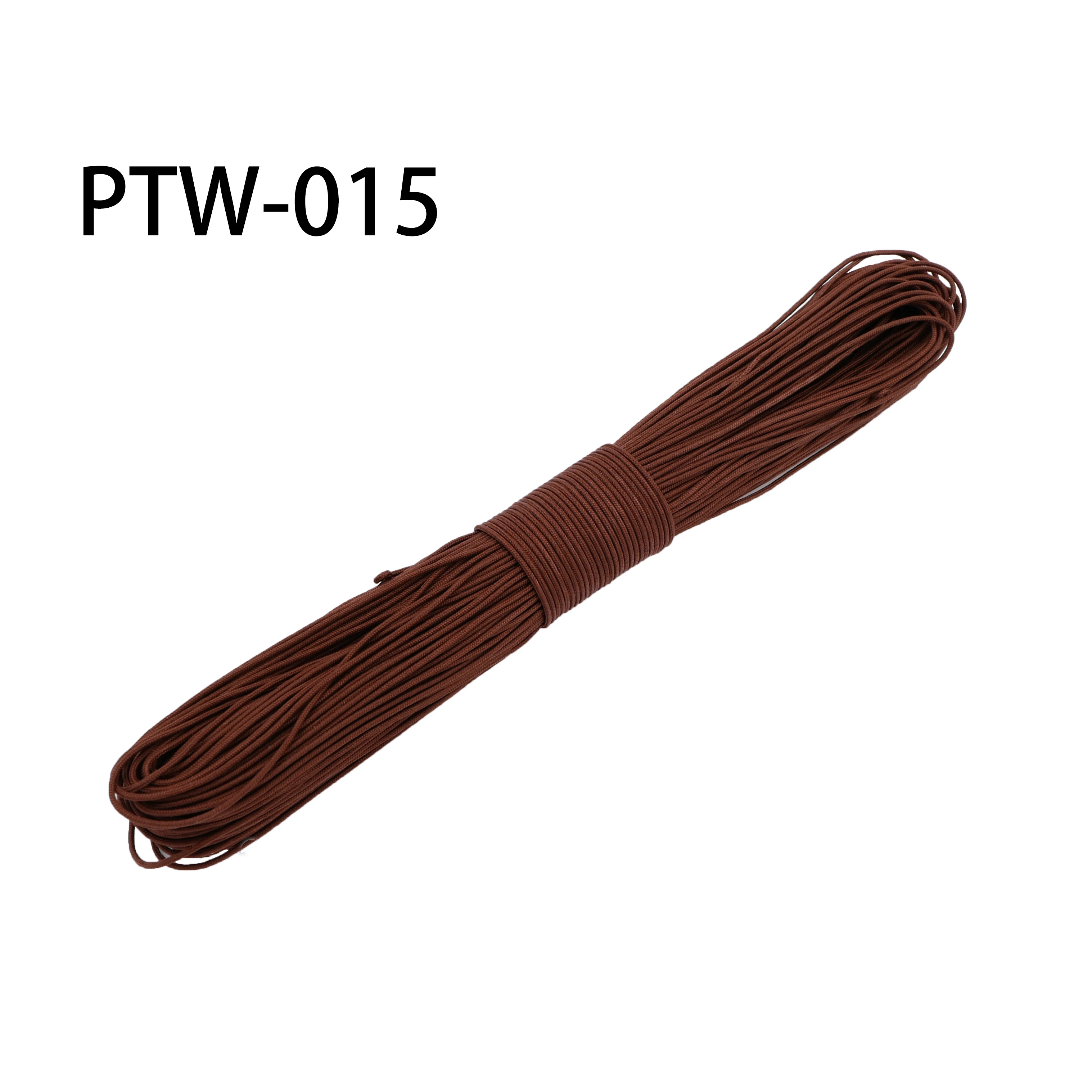 Brown 015 Mil Спецификация Тип I 3 жильный 300 футов(100 м) Открытый выживания парашютный шнур Паракорд 2 мм Диаметр микро шнур - Цвет: Brown 015