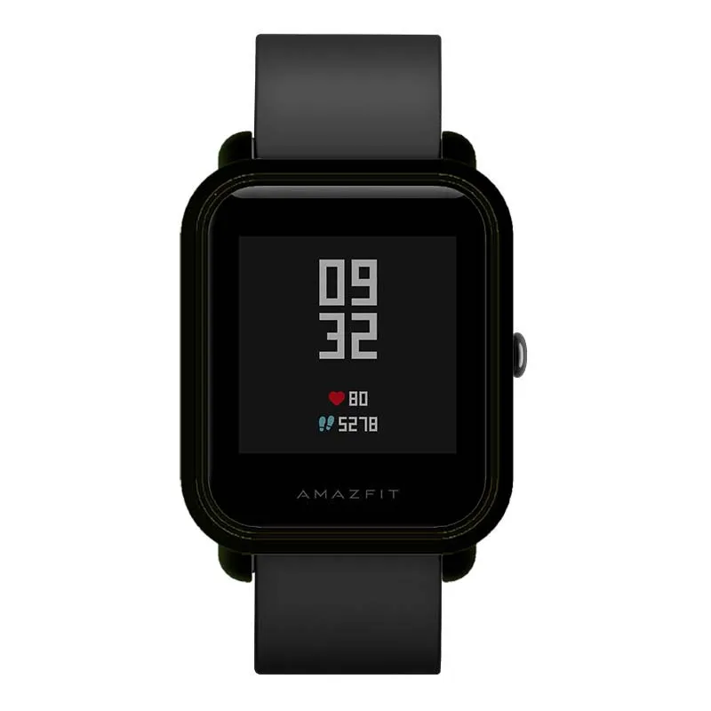 AMAZFEEL ТПУ ремешок чехол для xiaomi Huami Amazfit Bip все включено сплошной цвет Защитный Водонепроницаемый чехол Amazfit band