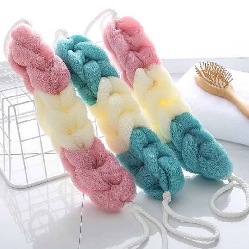 Растягивающаяся нейлоновая задняя скрубберная щетка для тела отшелушивающая