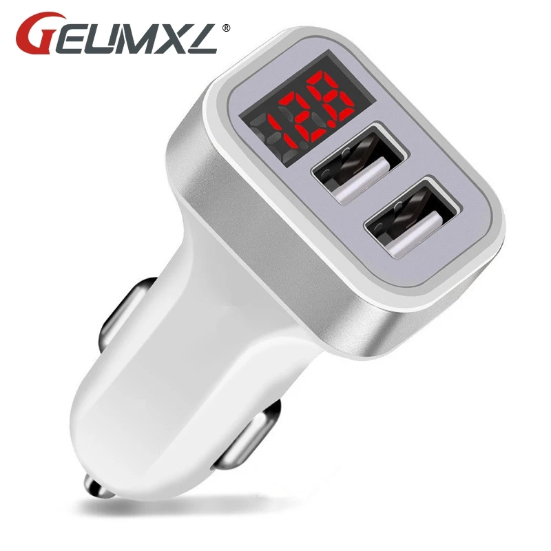 

USB Car-Charger with LED Screen Smart Auto for iPhone 7 Samsung Xiaomi Moto G4 G4 Plus X Play G3 G2 E3 E2 X X1+ X2 Droid Turbo