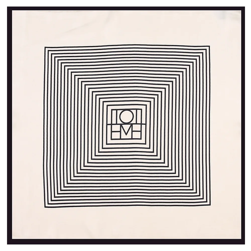 55*55 см квадратный шарф скандинавский простой узор в полоску женские маленькие