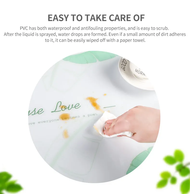1.3mm Marble Waterproof PVC Tablecloth Thicken Table Cover White Opaque For Livingroom Desk Accessories Soft Glass Cloth Mat