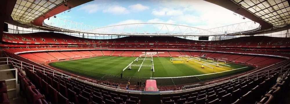 Классические модели головоломки Великобритания Эмирейтс Arsenal Club RU соревнования футбольная игра стадионы DIY кирпичные игрушки весы наборы бумаги