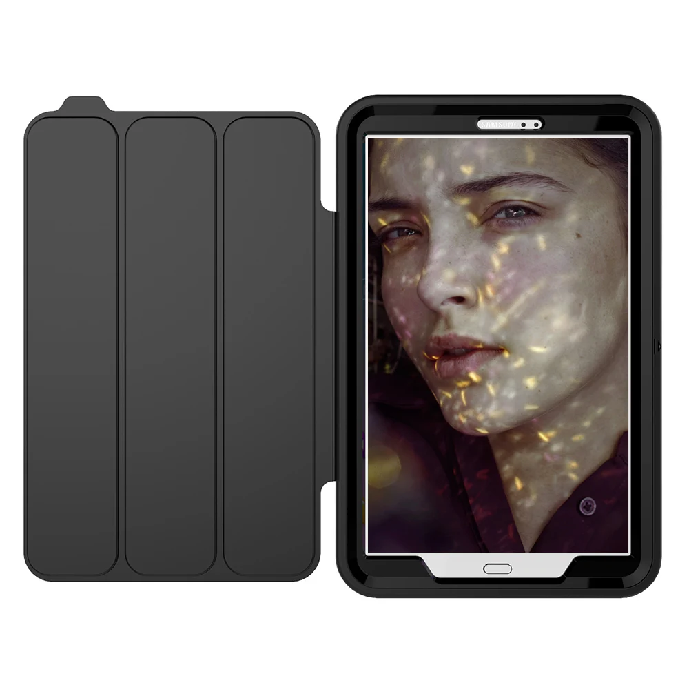 Для Samsung Galaxy Tab A 2016 10 1 T580 (No Sen) T585 3-слойный умный чехол ударопрочный сверхпрочный