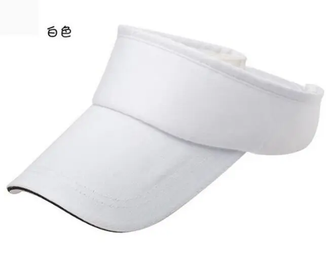 6 шт./лот модные пустые женские солнцезащитные козырьки мужские повседневные