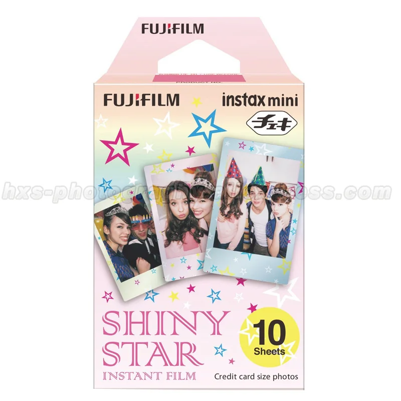 Genuine Fuji Fujifilm Instax Mini Instant Film Shiny Star 10pcs For 9 8 7s 70 50s 50i 90 25 Cameras Share SP-1 SP-2 Printer | Электроника