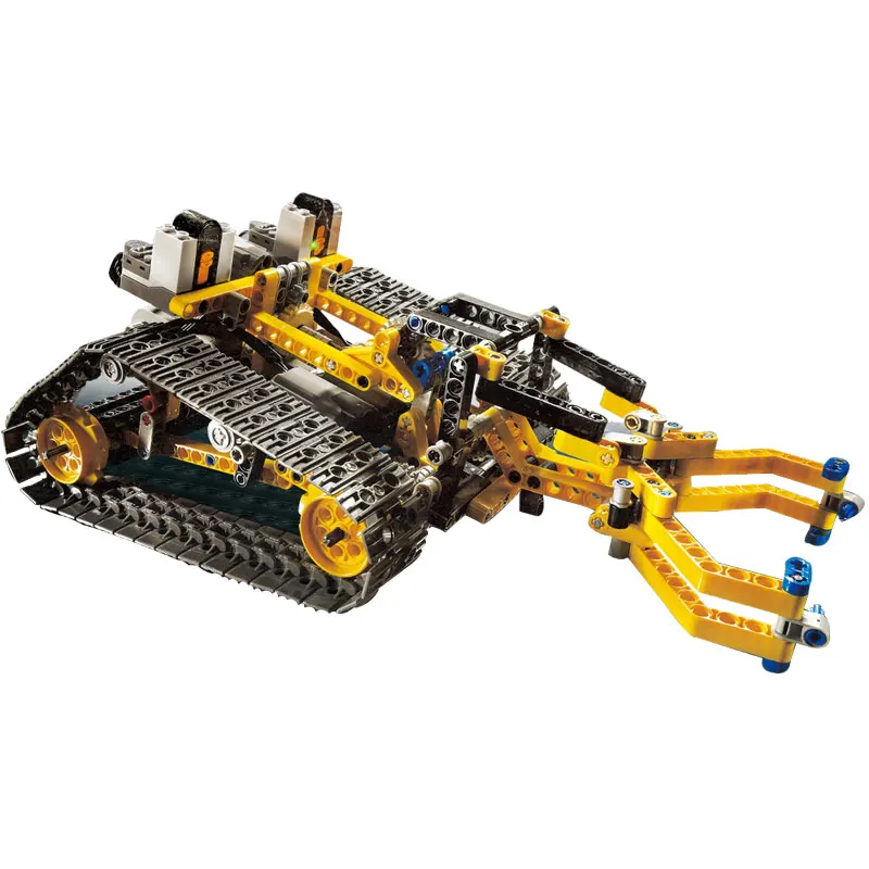 Technic Blocks бульдозер, 1384 шт., кирпичи, модель, строительные блоки, игрушки для детей, сборная техника, автомобиль, детские подарки