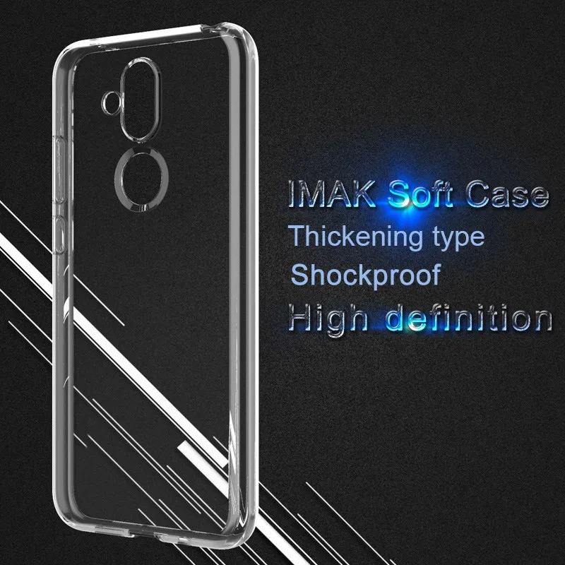Прозрачный чехол UPaitou из ТПУ для Nokia X71 X7 7 1 Plus прозрачный мягкий чехол-накладка