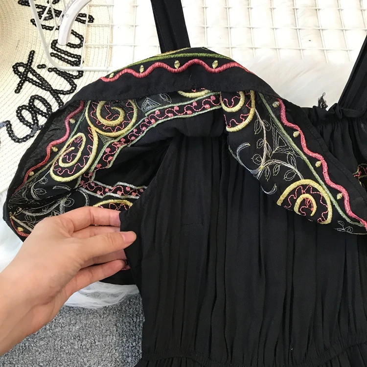 Пояс со словом голые плечи ins супер-Горячая Талия-закрывание средней длины платье