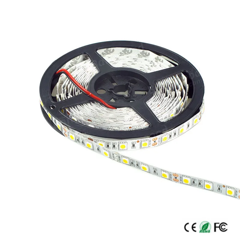 

LED Strip 5050 fiexible light 60Led/m,5m/lot 300Led DC 12V Cold White,Warm White,Red,Green,Blue,Yellow,Waterproof,Free shipping