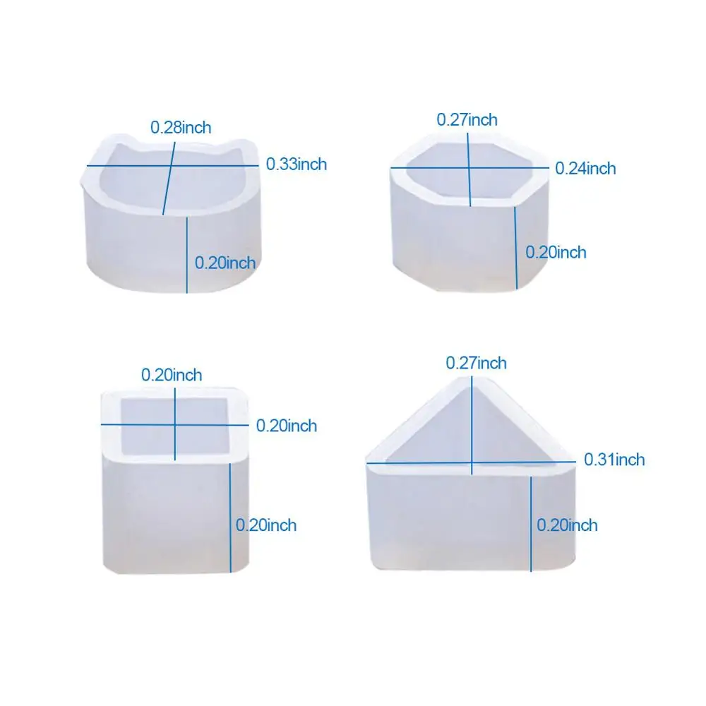 Уникальная силиконовая форма для сережек 16 шт. квадратной формы украшения тортов