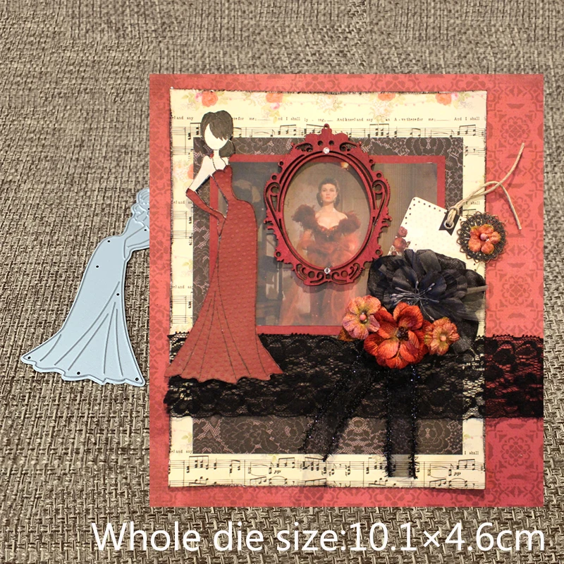 New Design Craft Metal Cutting Dies lovely Sling bandeau dress girl Scrapbooking Album Paper DIY Card Embossing Die Cuts | Дом и сад