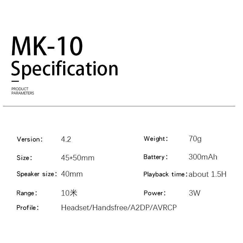 Fineblue MK10 Bluetooth динамик стерео 3D стерео сабвуфер TWS мини металлический беспроводной Hands-free маленький динамик аксессуары черный