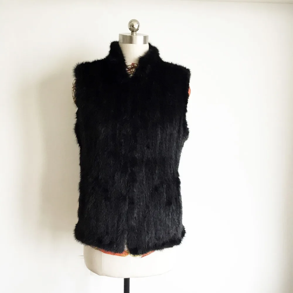 2019 100% натуральный меховой жилет из норки реальная Женская жилетка низкая Скидка