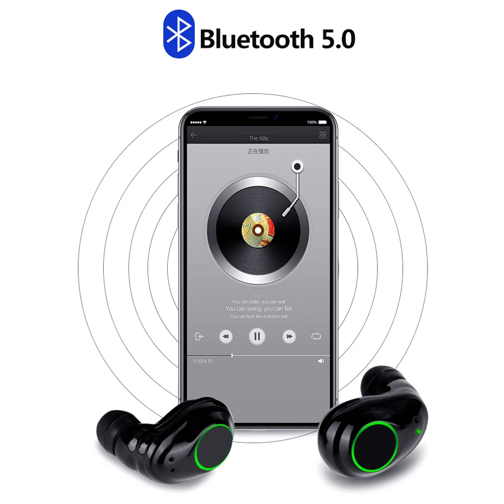 Ollivan X9 TWS Bluetooth наушники Bluetooth 5,0 настоящие Беспроводные наушники с зарядной коробкой HIFI басы сенсорные наушники