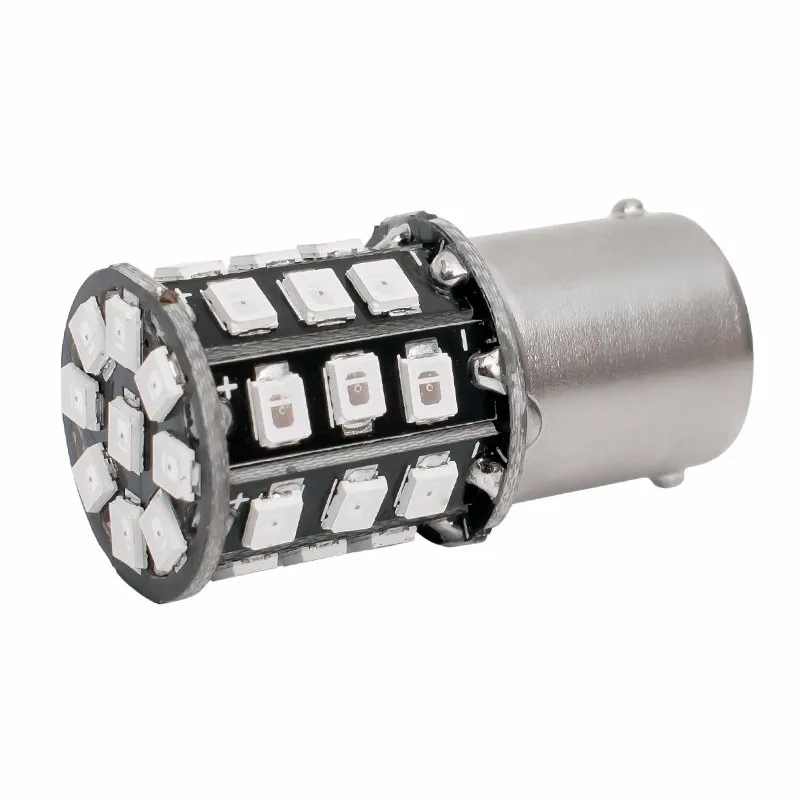 1156 1141 1003 BA15S P21W R5W R10W 33 SMD 2835 Светодиодный заднего Поворотная сигнальная лампа авто Обратный светильник лампы белого цвета-красный, желтый, 12V