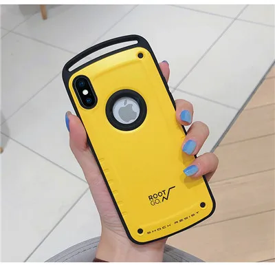 yellow Wortel CO для iPhone X iPhone XS Max чехол противоударный чехол для iPhone XR iPhone 7 8 Plus противоударный задний защитные кейсы-оболочки - Цвет: yellow