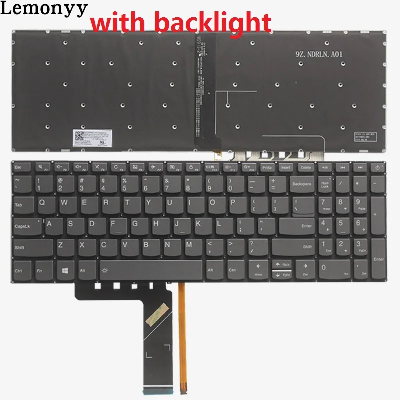 Новая клавиатура США для lenovo IdeaPad 320-15 320-15ABR 320-15AST 320-15IAP 320S-15ISK US клавиатура для ноутбука - Цвет: Черный