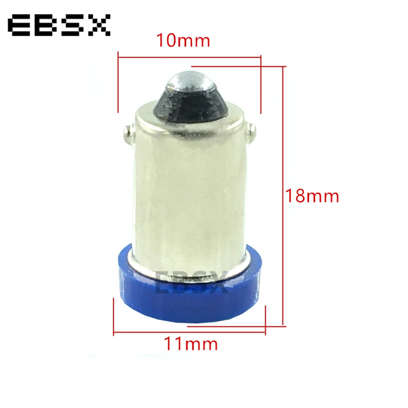 EBSX 100 шт. Автомобильные светодиодные лампы BA9S 1206 8SMD 3020 LED T4W 8 Smd клиновидная