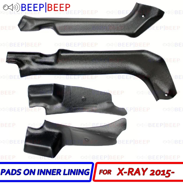 Прокладки на внутренней подкладке дверей и туннелей для Lada X-Ray 2015-подоконники