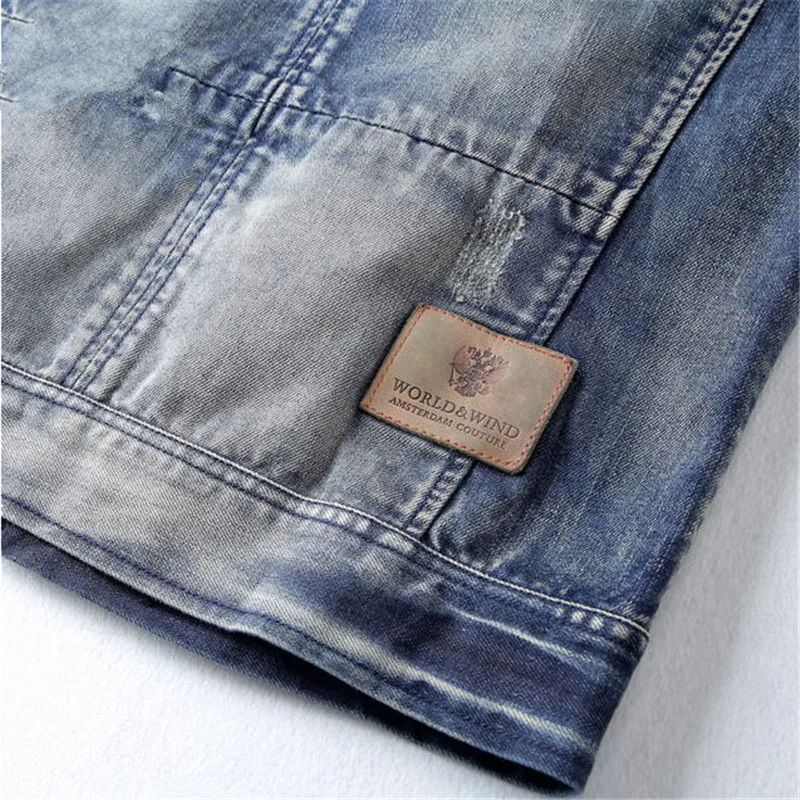 Мужской винтажный жилет из вареной ткани без рукавов A1412|denim vest|vest coat for menmens vest |