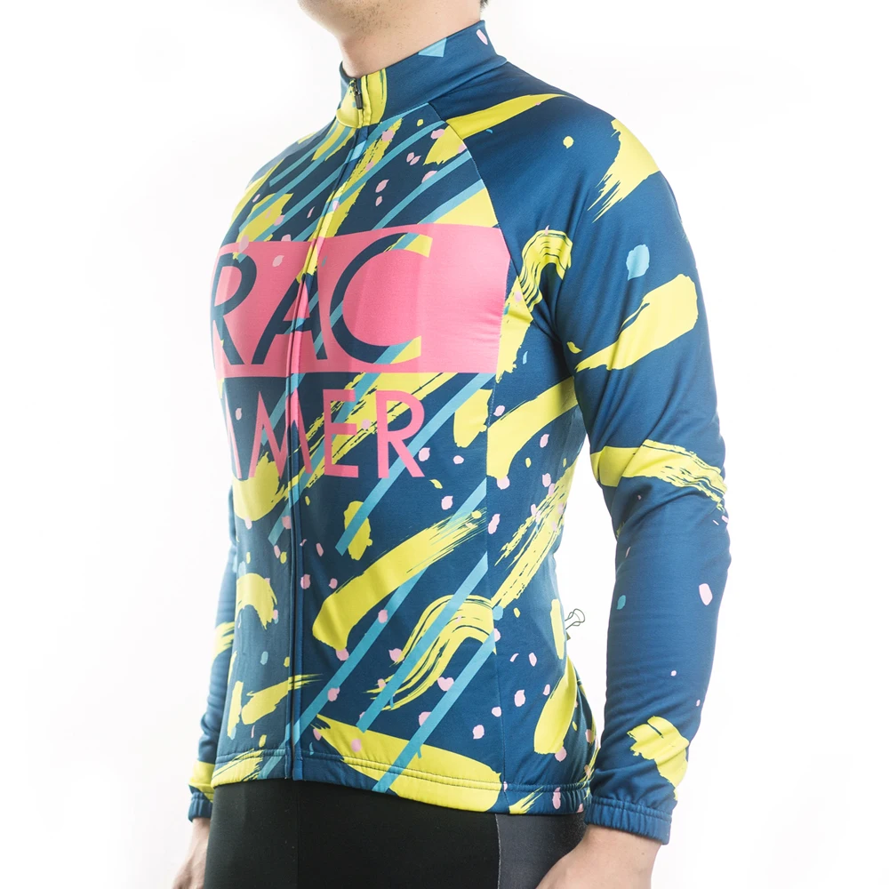 Racmmer 2020 Зимняя Термальная флисовая велосипедная кофта Ropa Ciclismo Mtb с длинным
