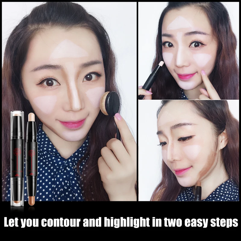MEIKING glow kit powder highlighter makeup Shimmer Stick Cream Concealer Brighten Bronzer Contour Face Makeup Water-proof Bright