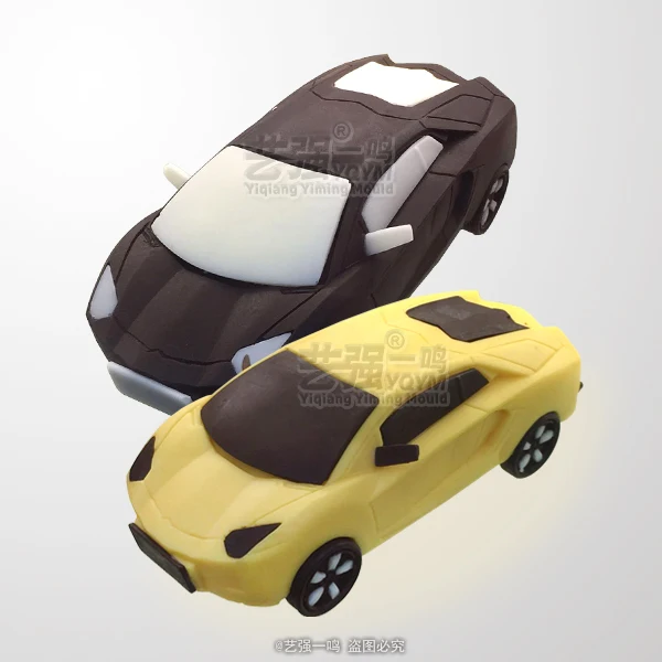 3D спортивный автомобиль форма шоколадная Форма Силиконовые формы для выпечки