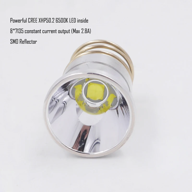 26,5 мм XHP50.2 6500K 2600 люмен Max SMO рефлекторный фонарик модуль drop-in для SureFire 6P 9 P, WF-501B WF-502B M5 M6 фонарь