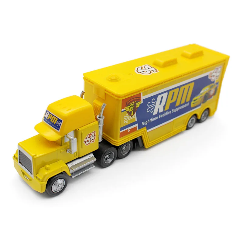 Disney 100% оригинальные машинки Pixar Lightning Mcqueen Jackson Storm No.64 Mack Uncle Truck литые под давлением