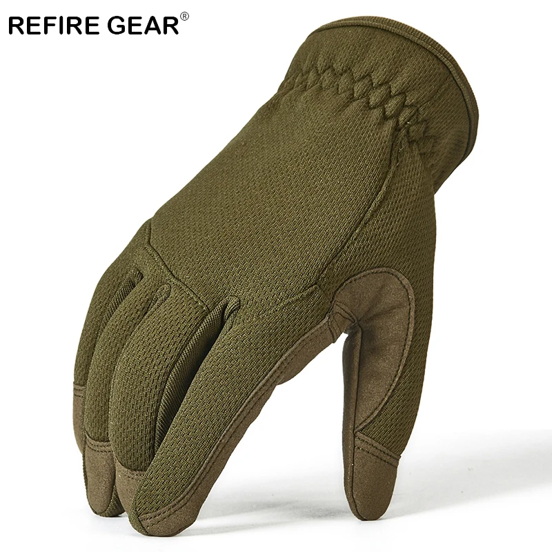 Мужские тактические перчатки ReFire Gear камуфляжные уличные для страйкбола