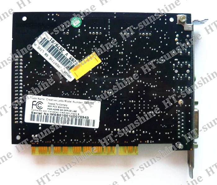 Оригинальный звук Blaster Live! Звуковая карта 5 1 SB0100 PCI для креативного тестирования