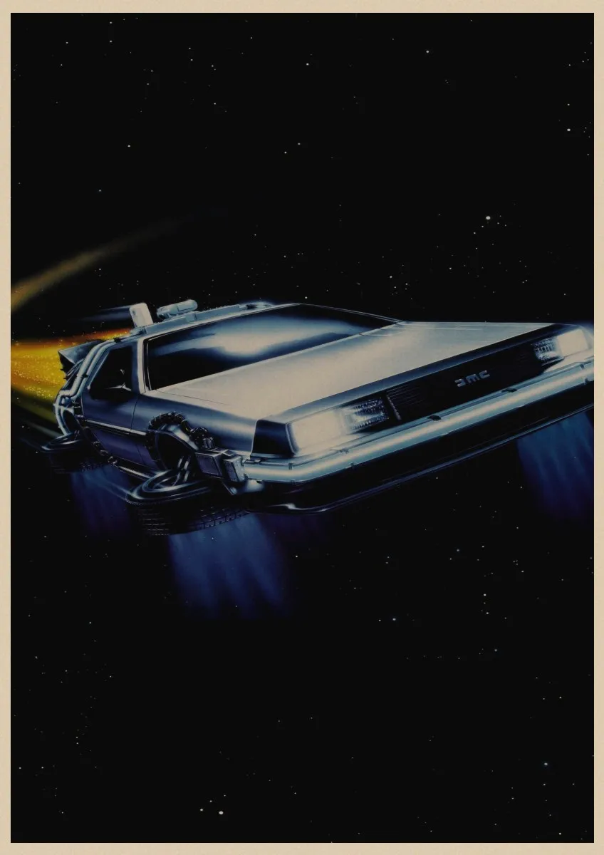 Back to The Future Плакаты Sci fi агитационных ретро крафт плёнки плакат декоративный DIY