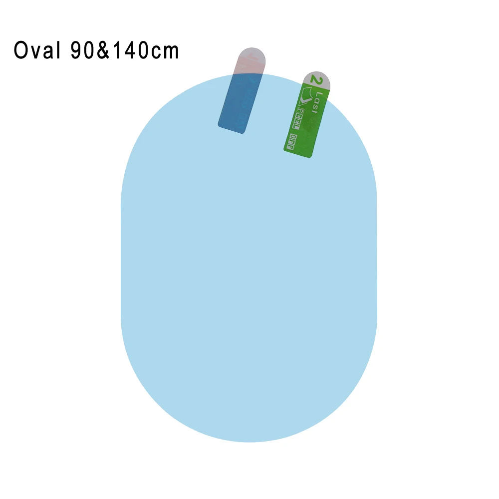 Oval 1 1 пара Автомобильная анти-водная туманная пленка анти-туман непромокаемая гидрофобная зеркальная защитная пленка заднего вида - Цвет: Oval 1