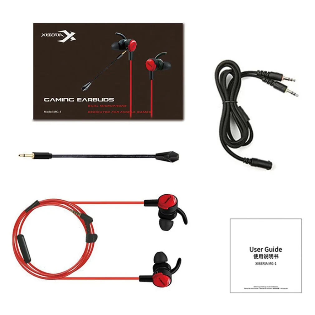 MG-1 MG-2 Pro Mobile Gamer Игровые наушники с микрофоном в ухо шумоподавление Гарнитура с 3D звуковой картой для xbox для PS4 для переключения - Цвет: MG-1