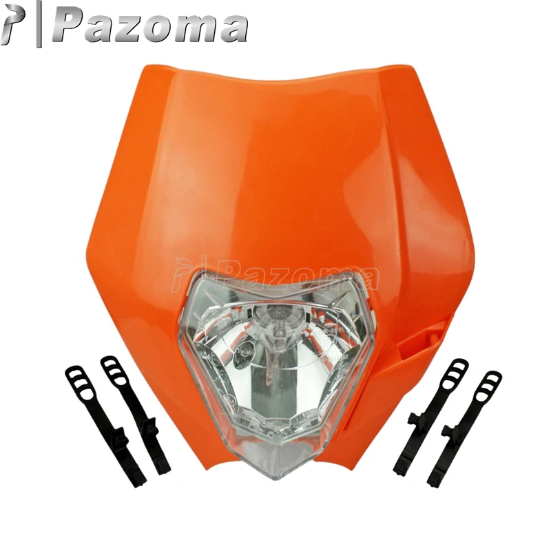 Фара мотоциклетная оранжевая универсальная для SX SXF EXC EXCF 125 200 250 350 450 XCF SMR|headlamps for