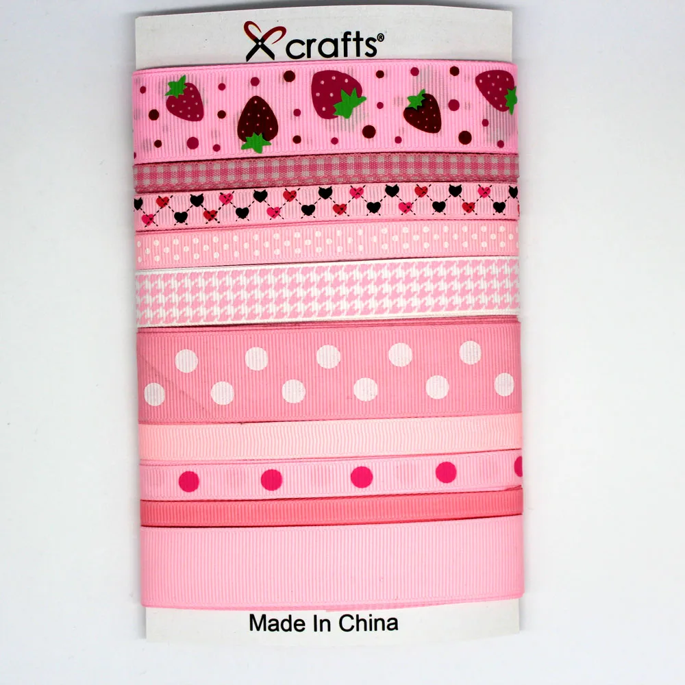PPCrafts розовый цвет s атлас/корсаж/печатная лента смешанный набор для детских