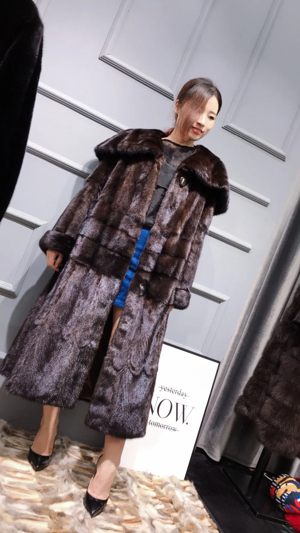 Tatyana Furclub норковая шуба X-Long 120 см шуба из натуральной норки для женщин меховая верхняяя одежда с большим отворотом новые зимние теплые норковые куртки