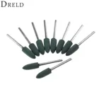 Аксессуары для шлифовальной головки DRELD Dremel, резиновая насадка 6 мм, хвостовик 3 мм для полировки и полировки поверхности, 10 шт.