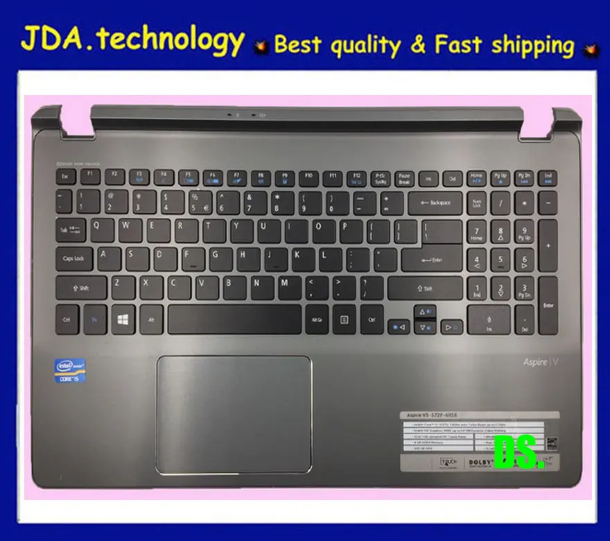 MEIARROW натуральная Ноутбук Упор для рук верхний чехол ACER V5 572g 573g 552G US клавиатура