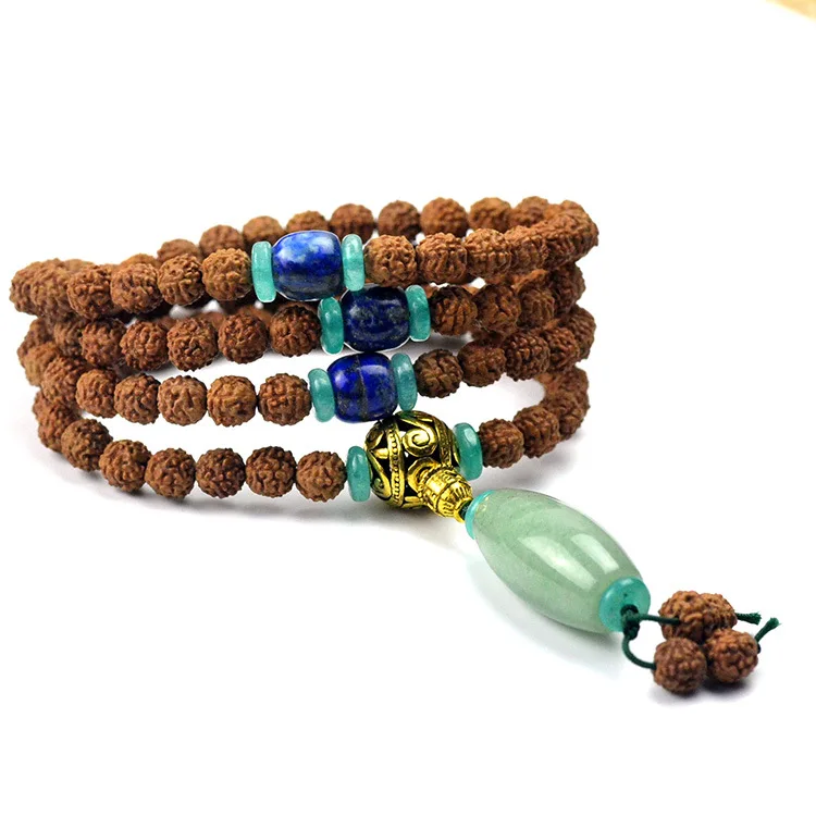 Тибетские 108 Kingkong семена Бодхи для медитации и молитвы Mala Nepal Rudraksha Bodhi браслет с