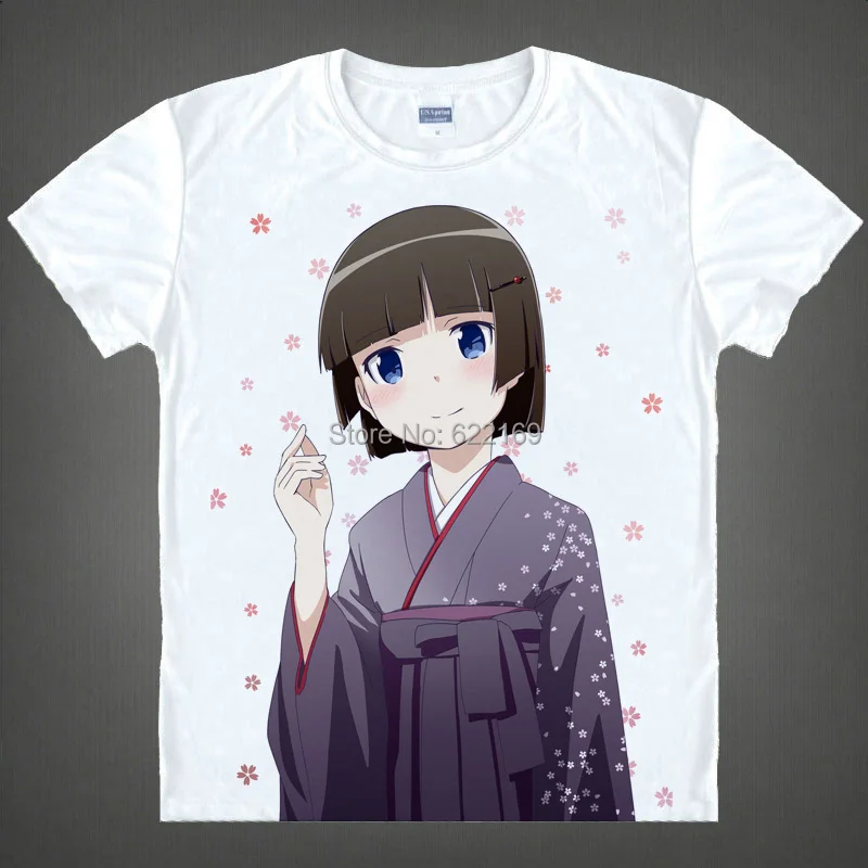 Футболка Oreimo с изображением милой маленькой сестры и черного кота костюмы для